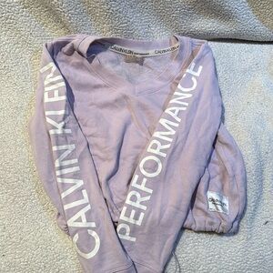 Calvin Klein lilac cropped long sleeve